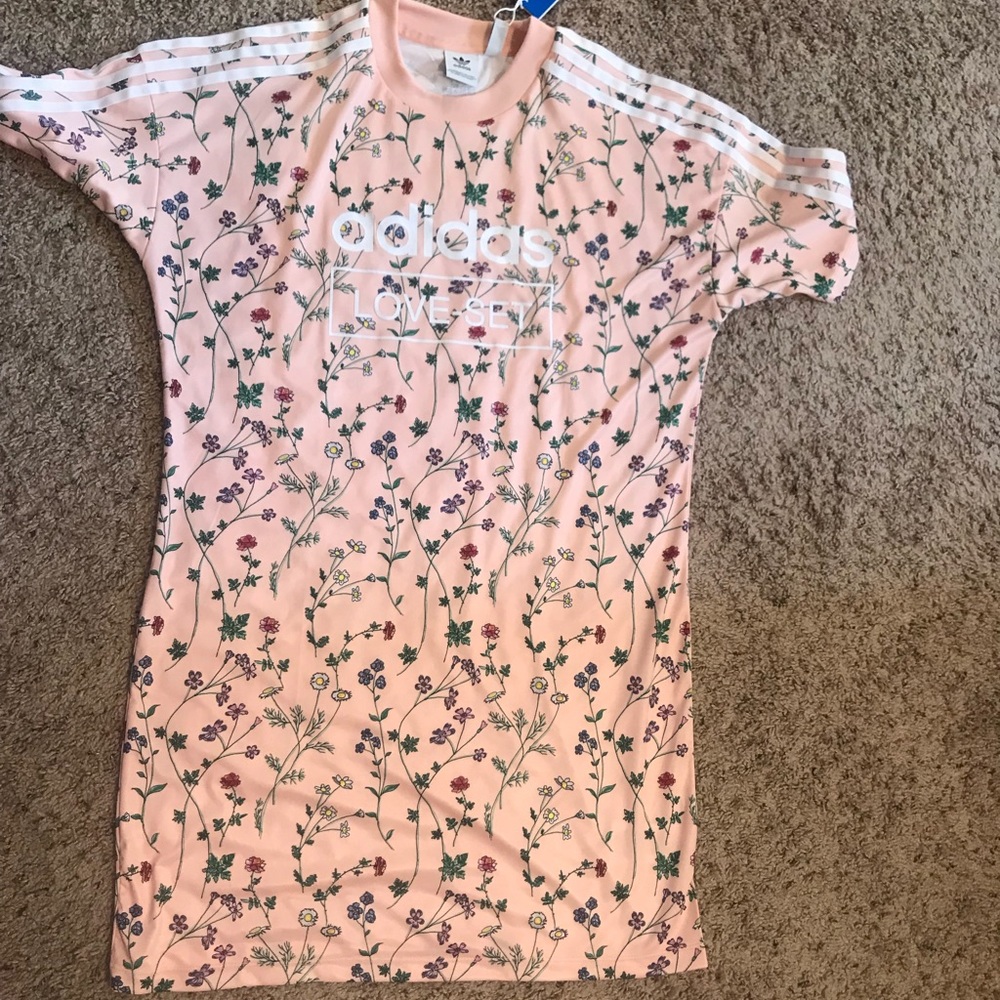 ADIDAS LOVE-SET TEE DRESS
